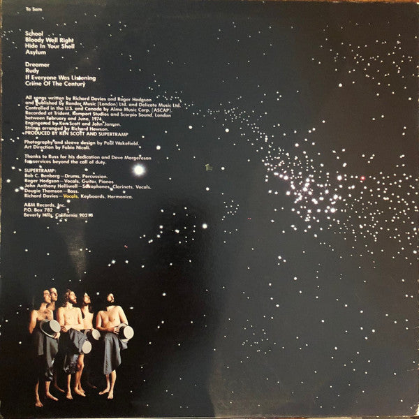 Supertramp : Crime Of The Century (LP, Album, Club, CRC)