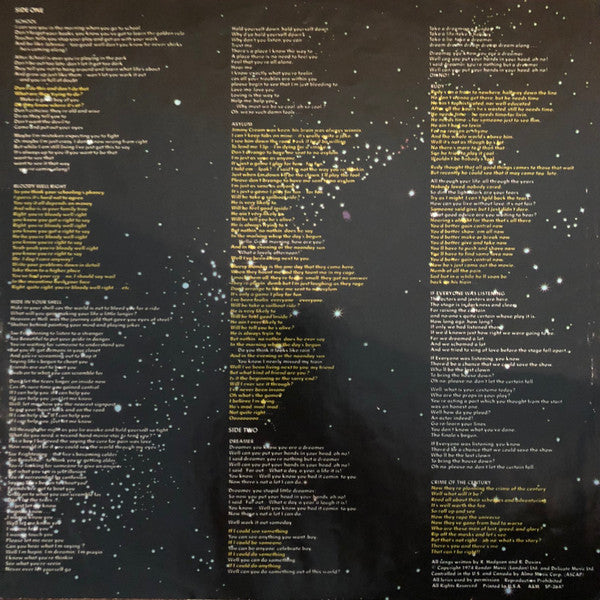 Supertramp : Crime Of The Century (LP, Album, Club, CRC)