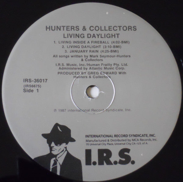 Hunters & Collectors : Living Daylight (12", EP, Pin)