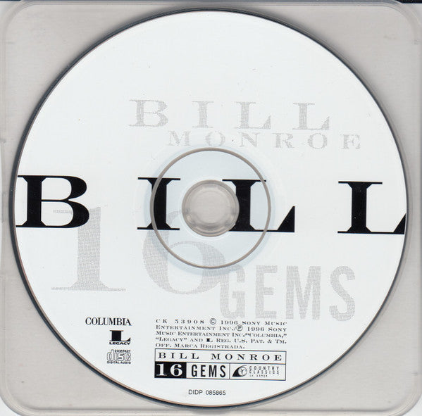 Bill Monroe : 16 Gems (CD, Comp)