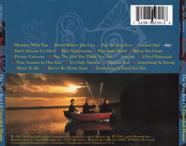 Crowded House : Recurring Dream (The Very Best Of Crowded House) (CD, Comp, Promo)
