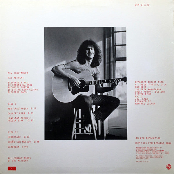 Pat Metheny : New Chautauqua (LP, Album, Wak)