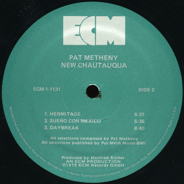 Pat Metheny : New Chautauqua (LP, Album, Wak)