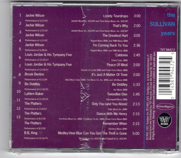 Various : The Sullivan Years - Rhythm & Blues Revue (CD, Comp, Liv)