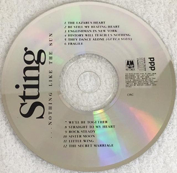 Sting : ...Nothing Like The Sun (CD, Album, Club, RE, RP)