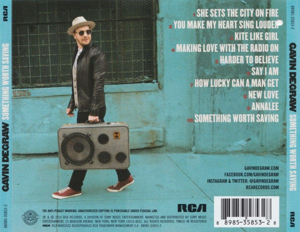 Gavin DeGraw : Something Worth Saving (CD, Album)