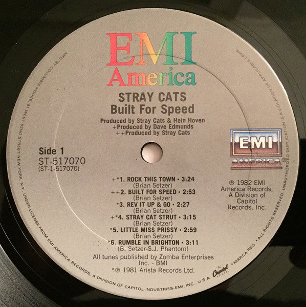Stray Cats : Built For Speed (LP, Album, Comp, Club, Pit)