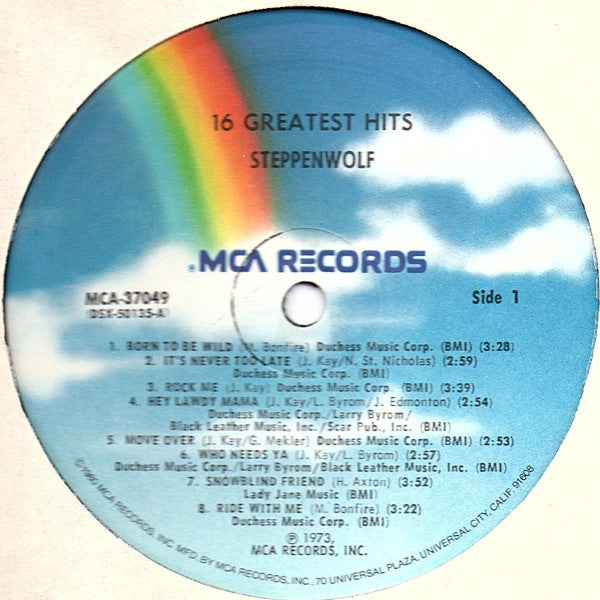 Steppenwolf : 16 Greatest Hits (LP, Comp, RE, Pin)