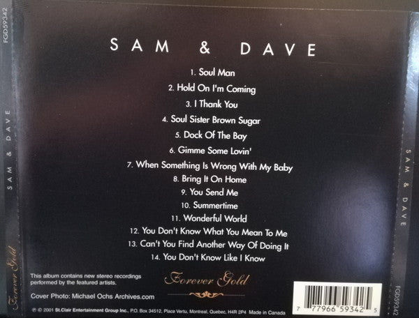 Sam & Dave : Forever Gold (CD, Comp)