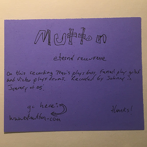 Mutton (2), Nervesandgel : Muttonnervesandgel (7")
