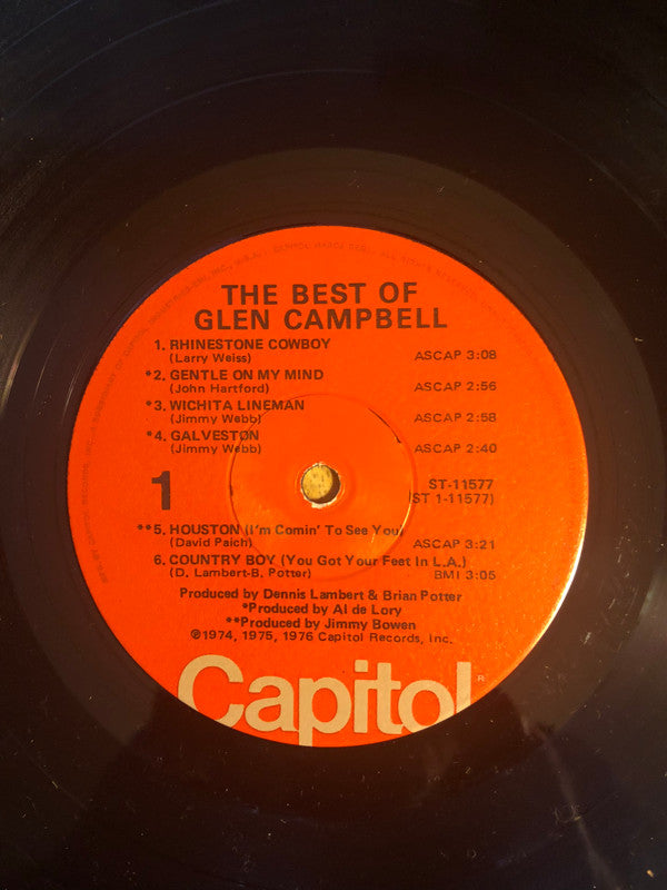 Glen Campbell : The Best Of Glen Campbell (LP, Comp, Win)
