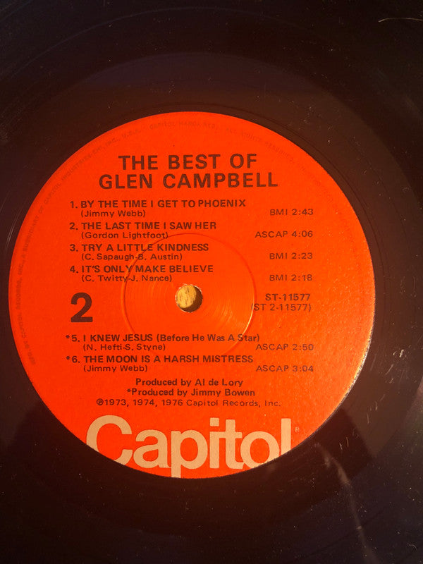Glen Campbell : The Best Of Glen Campbell (LP, Comp, Win)