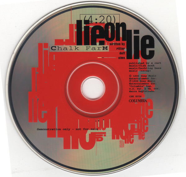 Chalk FarM : Lie On Lie (CD, Single, Promo)