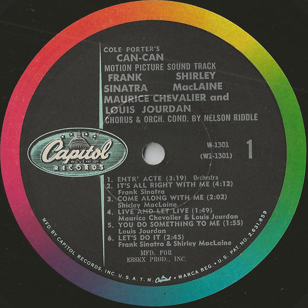 Cole Porter : Cole Porter's Can-Can:  Original Soundtrack Album (LP, Album, Mono, 1st)