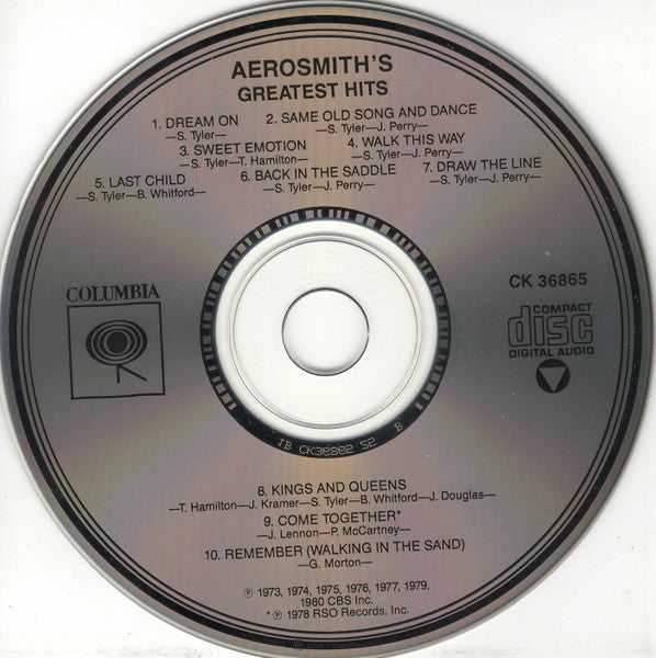 Aerosmith : Aerosmith's Greatest Hits (CD, Comp, RE)