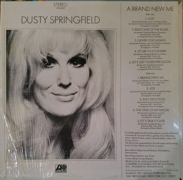 Dusty Springfield : A Brand New Me (LP, Album, Ind)