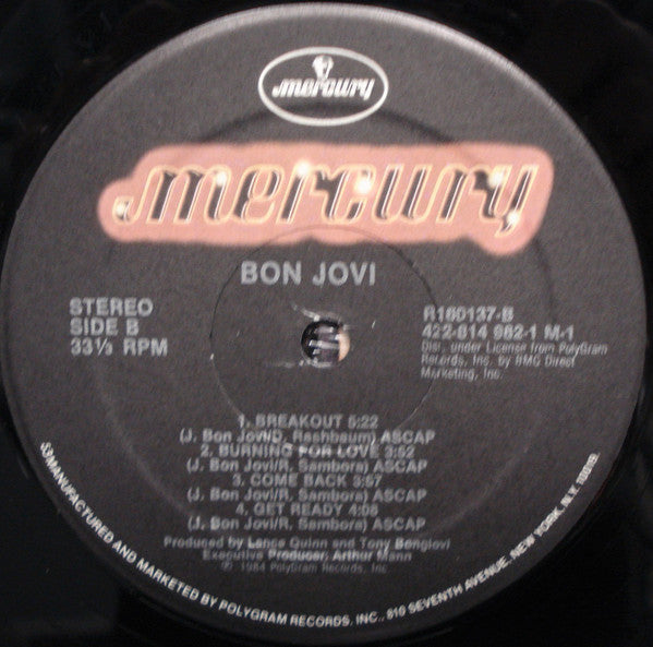 Bon Jovi : Bon Jovi (LP, Album, Club, RE)