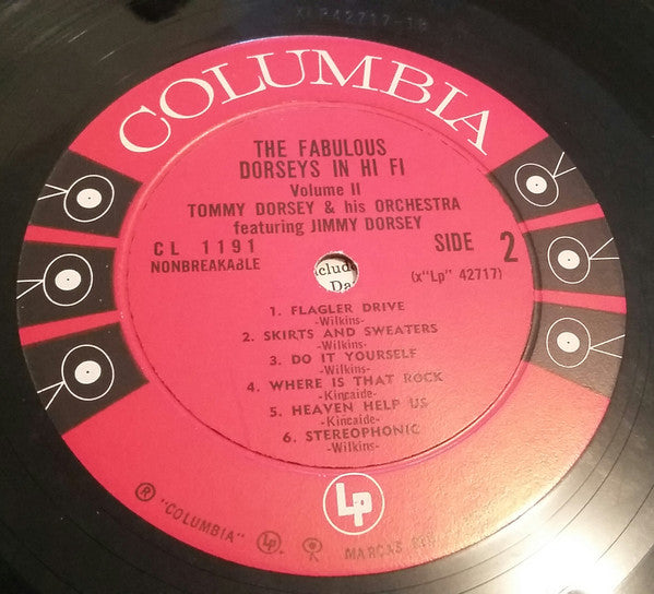 Tommy Dorsey And His Orchestra Featuring Jimmy Dorsey : The Fabulous Dorseys In Hi-Fi Volume II (LP, Album, Mono)