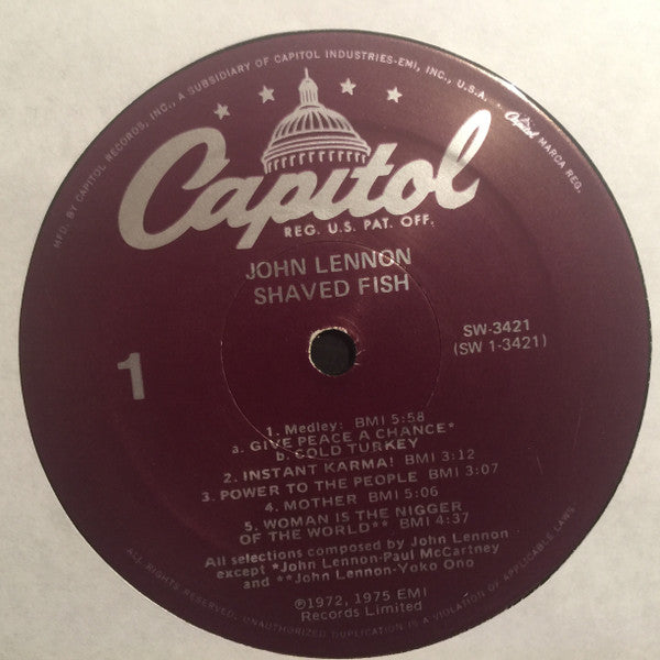 Lennon* / Plastic Ono Band* : Shaved Fish (LP, Comp)