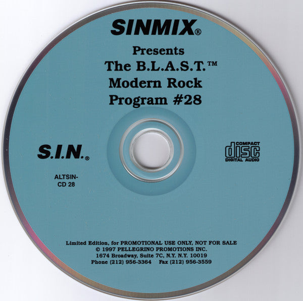 Various : The B.L.A.S.T. Modern Rock Program #28 (CD, Comp, Ltd, Promo)