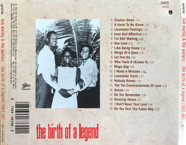 Bob Marley & The Wailers : The Birth Of A Legend (CD, Comp, RE, RM)