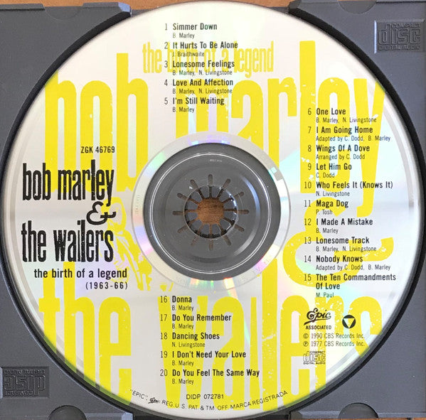 Bob Marley & The Wailers : The Birth Of A Legend (CD, Comp, RE, RM)