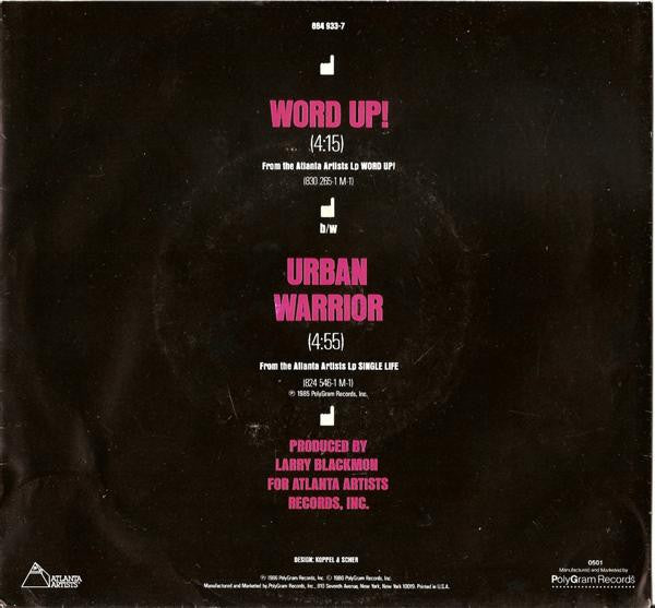 Cameo : Word Up! (7", Single, Spe)