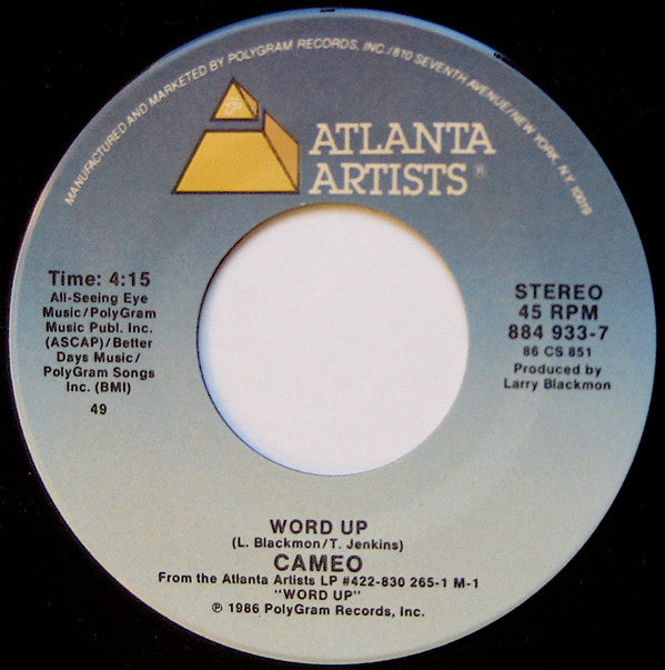 Cameo : Word Up! (7", Single, Spe)