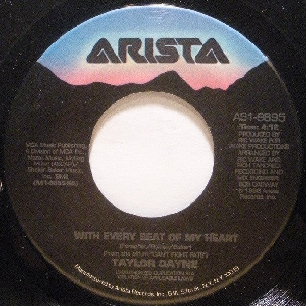 Taylor Dayne : With Every Beat Of My Heart (7", Single)