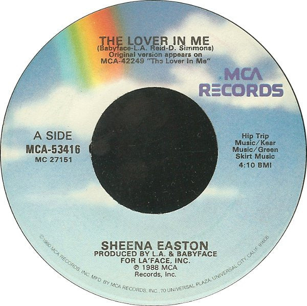 Sheena Easton : The Lover In Me (7", Glo)