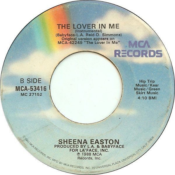 Sheena Easton : The Lover In Me (7", Glo)