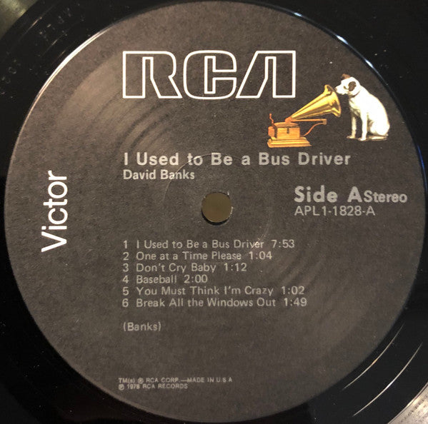 David Banks (4) : I Used To Be A Bus Driver (LP)