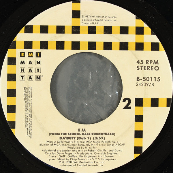E.U. : Da Butt (7", Single, Spe)