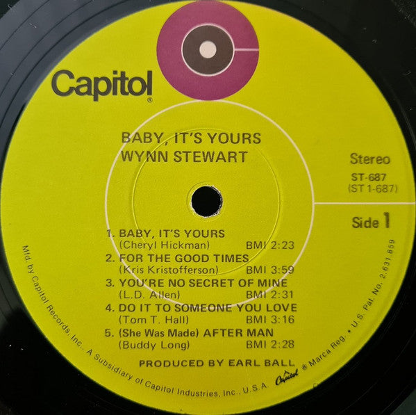 Wynn Stewart : Baby, It's Yours (LP)