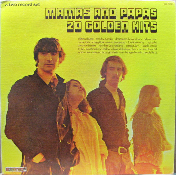 The Mamas & The Papas : 20 Golden Hits (2xLP, Comp, RE, Gat)