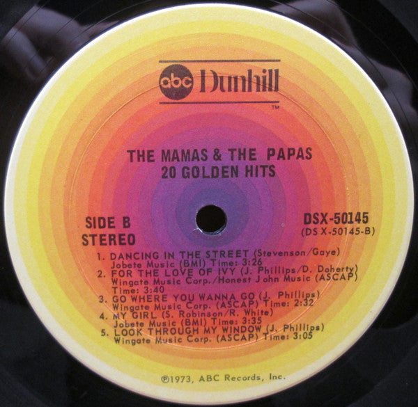 The Mamas & The Papas : 20 Golden Hits (2xLP, Comp, RE, Gat)