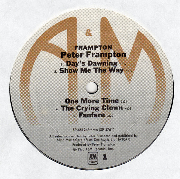 Peter Frampton : Frampton (LP, Album, Pit)