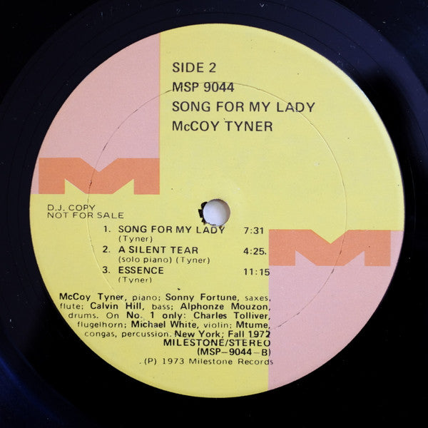 McCoy Tyner : Song For My Lady (LP, Album, Promo)