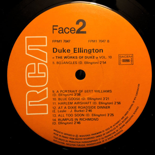Duke Ellington And His Orchestra : The Works Of Duke - Integrale Volume 10 (LP, Comp)