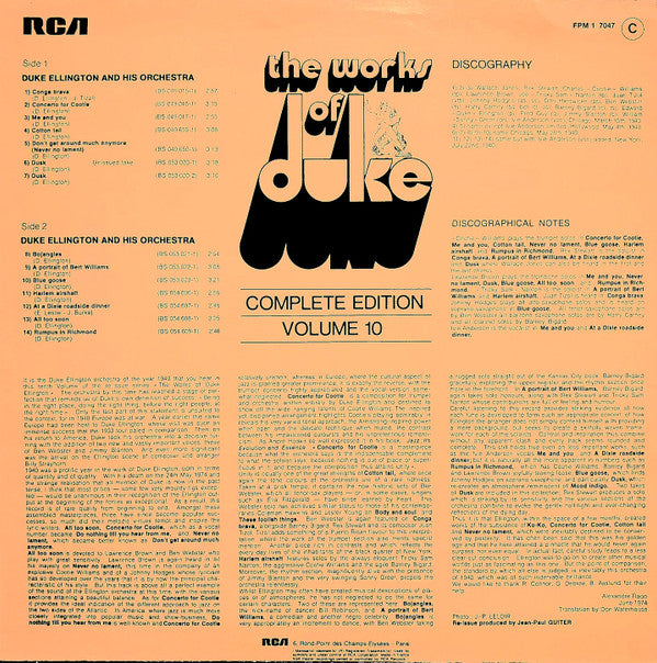 Duke Ellington And His Orchestra : The Works Of Duke - Integrale Volume 10 (LP, Comp)