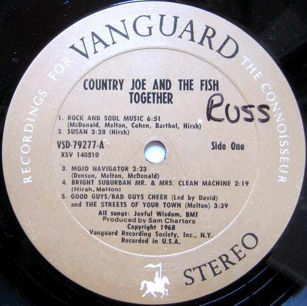Country Joe And The Fish : Together (LP, Album)