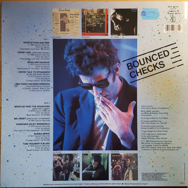 Tom Waits : Bounced Checks (LP, Comp, RE)