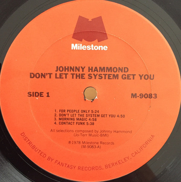 Johnny Hammond : Don't Let The System Get You (LP, Album)