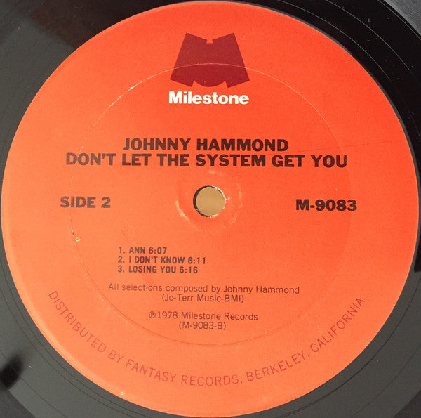Johnny Hammond : Don't Let The System Get You (LP, Album)