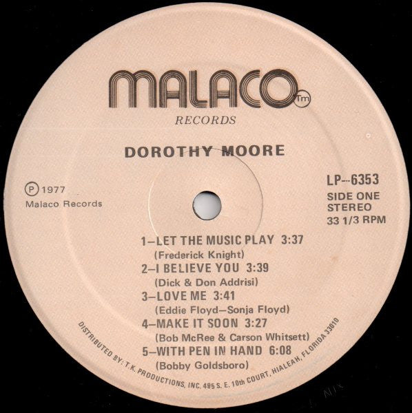 Dorothy Moore : Dorothy Moore (LP, Album)