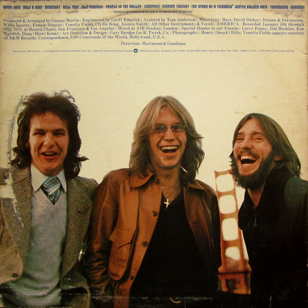America (2) : Hearts (LP, Album, San)