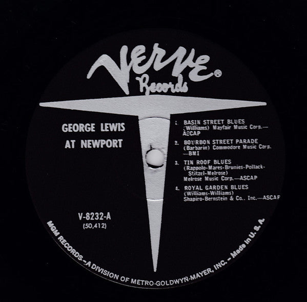 George Lewis (2) & Turk Murphy : At Newport (LP, Album, Mono, RP)