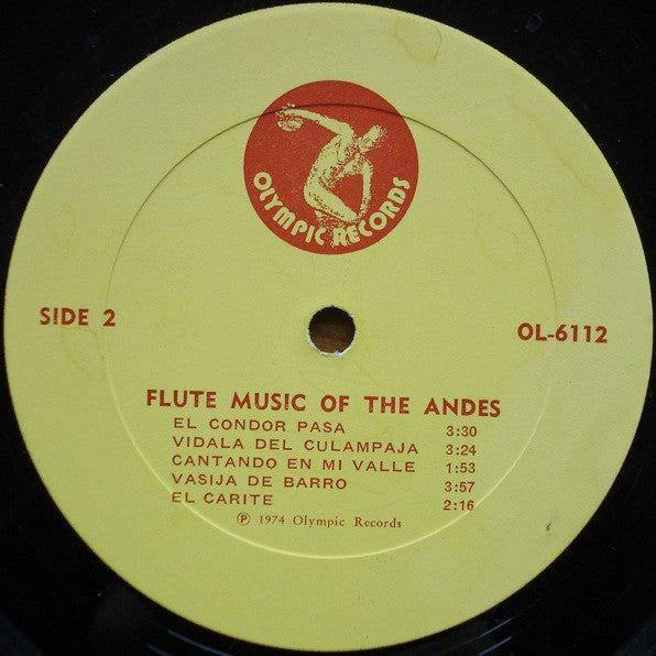 Unknown Artist : Flute Music Of The Andes (LP)
