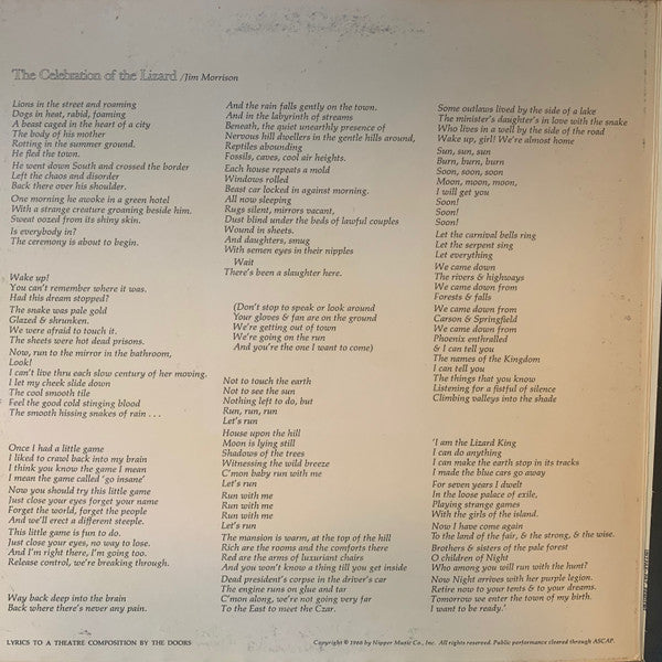 The Doors : Waiting For The Sun (LP, Album, Club, CRC)