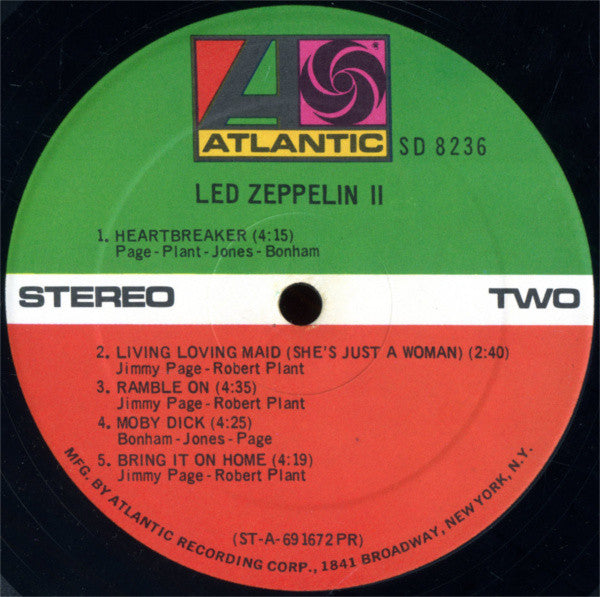 Led Zeppelin : Led Zeppelin II (LP, Album, RE, RM, PR )